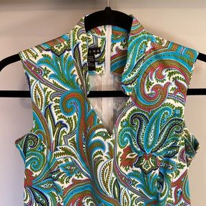 Tegna Sleeveless Shift Dress Sz M